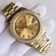 Swiss Rolex DayDate Gold Case Replica Watch Diamond Bezel (2)_th.jpg